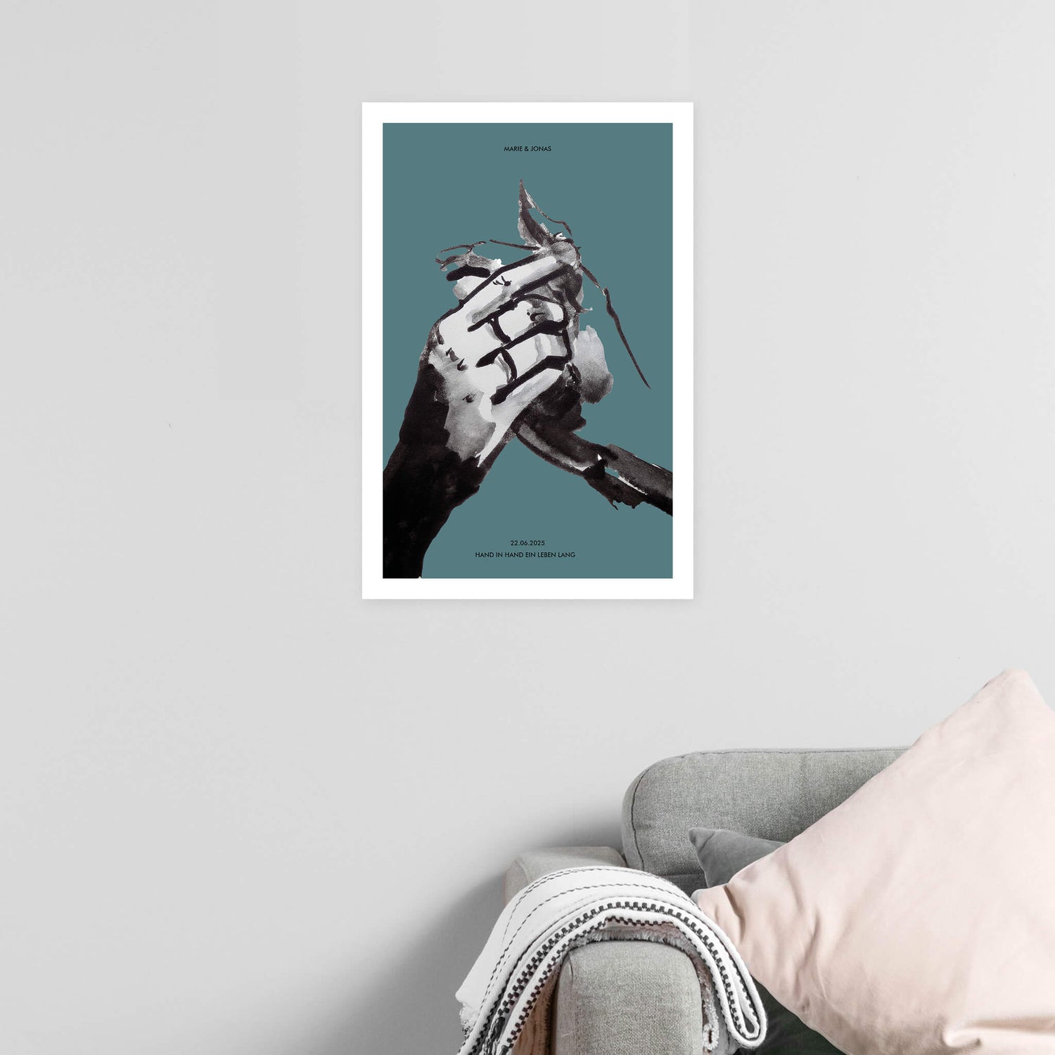 Wandbild „Hand in Hand