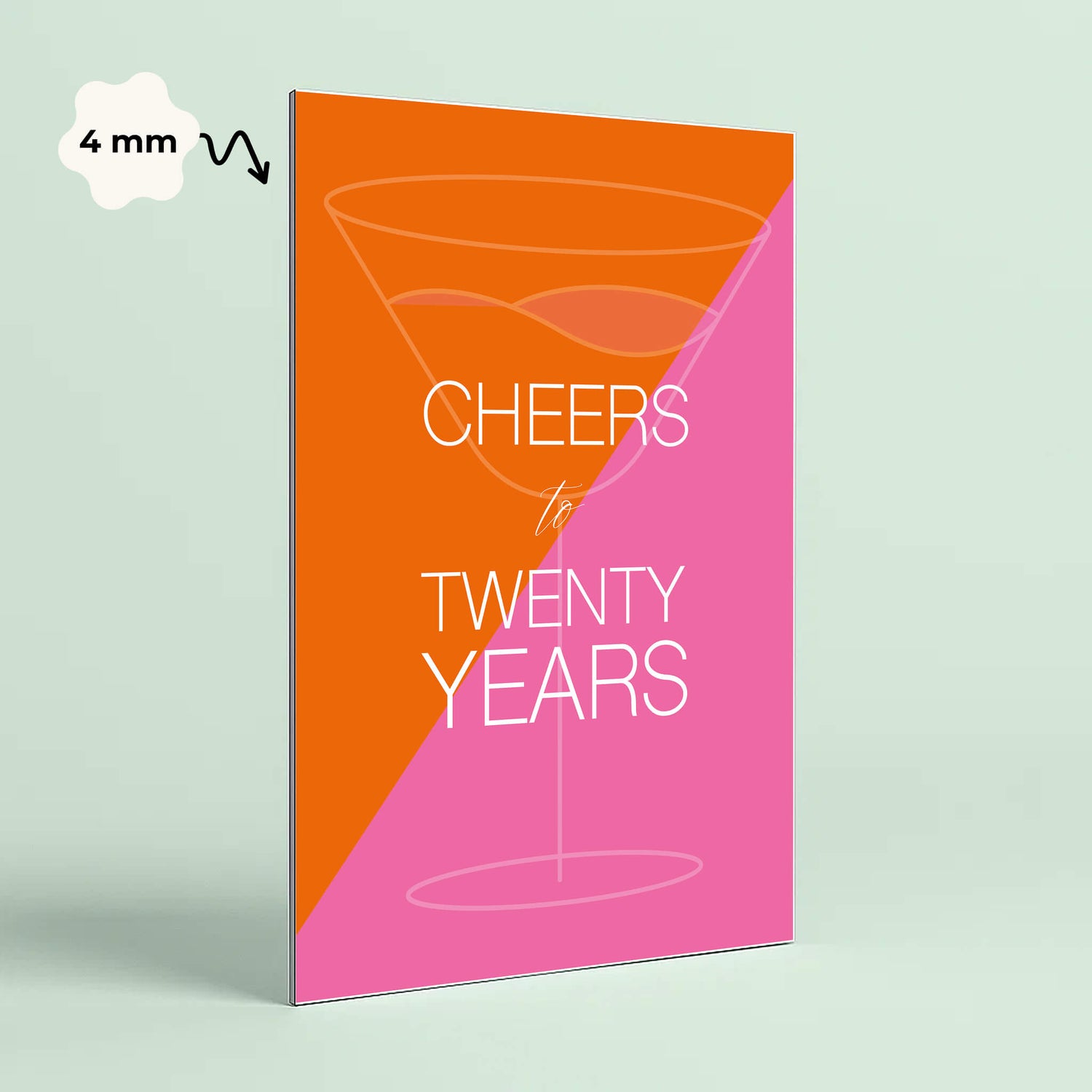 Wandbild [Cheers to X Years, Geburtstag]