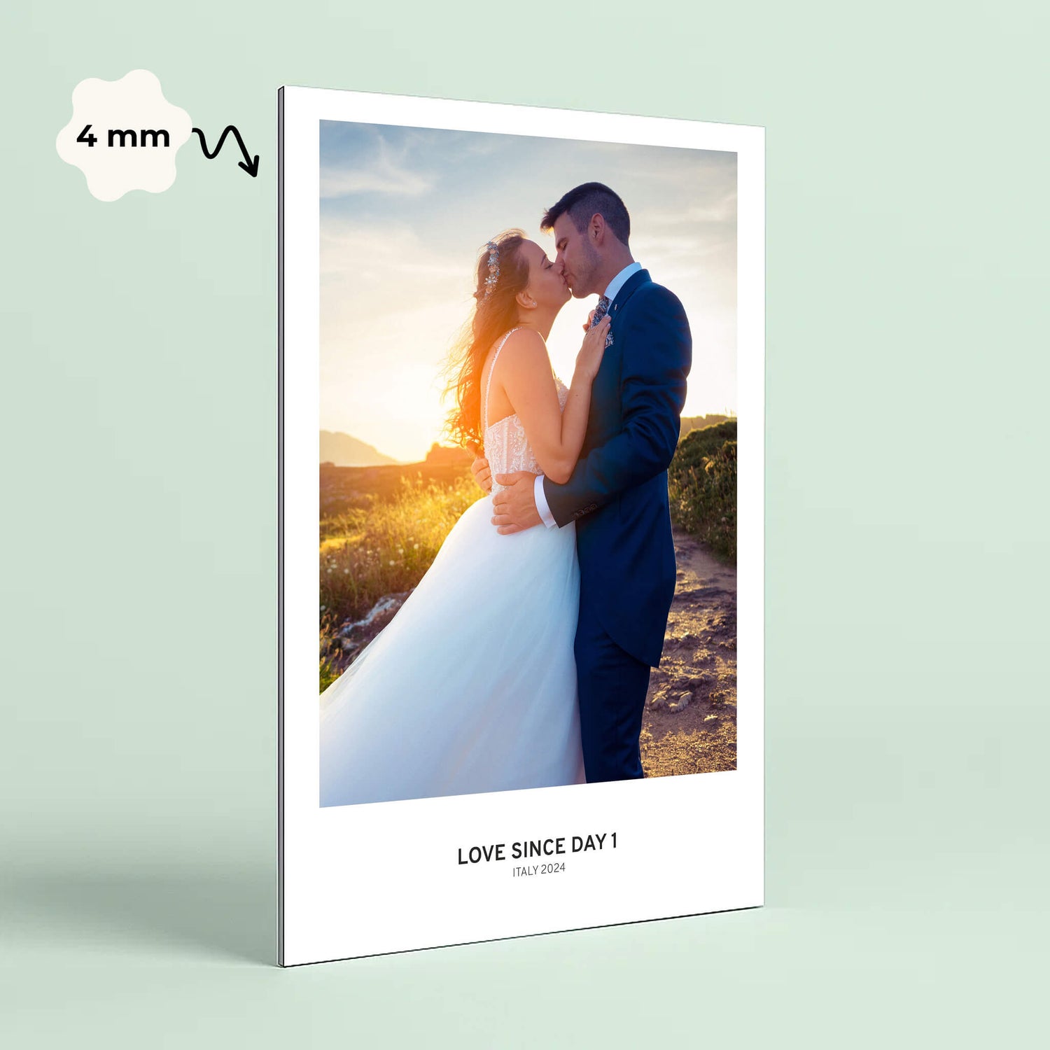 Wandbild [Hochzeit, Bild, Ort, Datum]